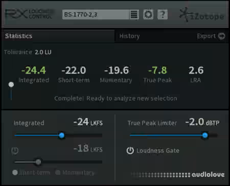 iZotope RX Loudness Control v1.03a / v1.0 [WiN, MacOSX]