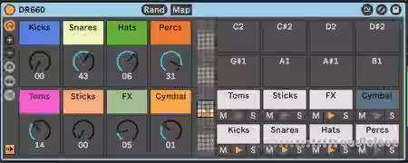 Ned Rush Boss DR660 Drum Rack [Synth Presets, DAW Templates]